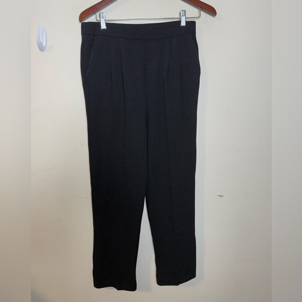 St John Basic Pull on Pants Santana Knit Black women’s Size 6
